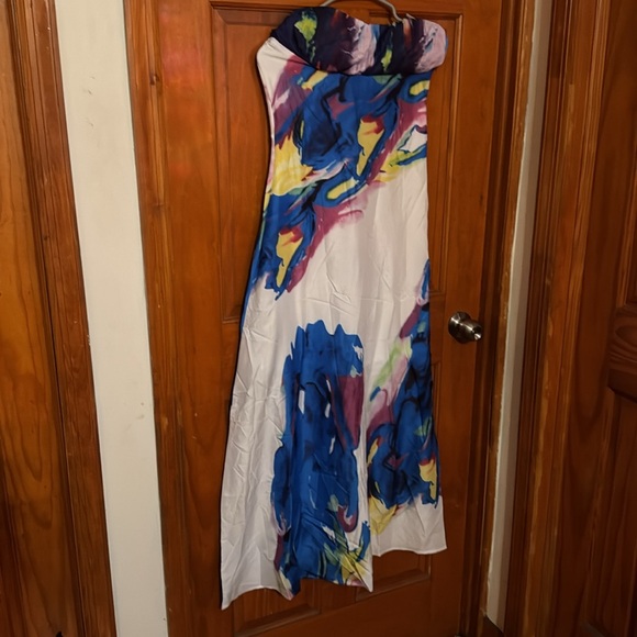 Top Quality Sexy Boho Strapless Floral Dre… - Picture 3 of 8